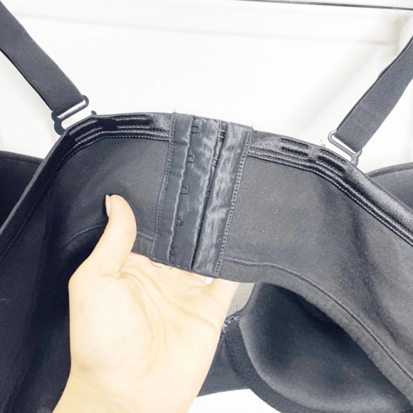 Cacique Smooth Lightly Lined Full Coverage Bra black satin womens womens 44dd - Picture 4 of 6